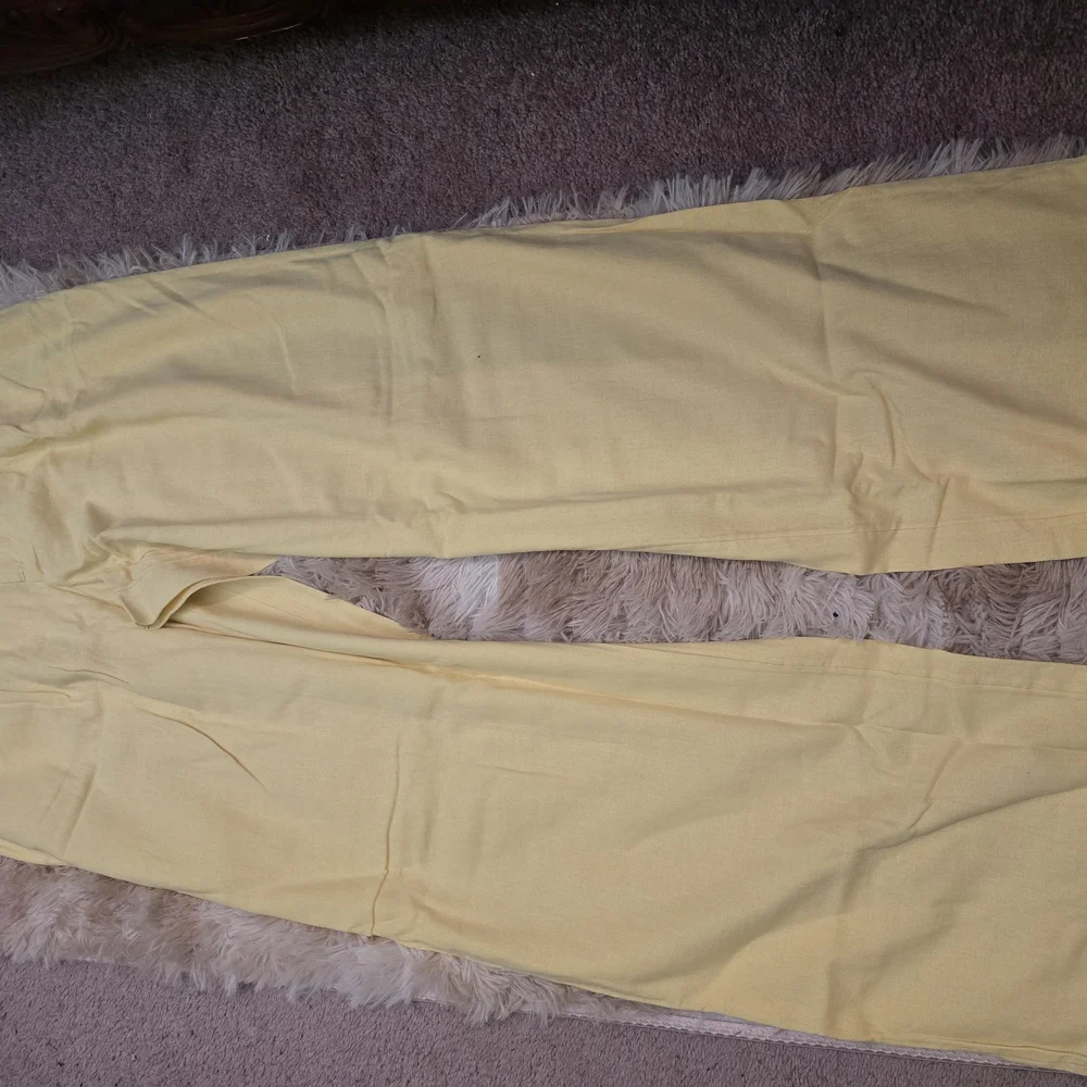COPY - Yellow Wide-Leg Pants - Picture 3 of 5